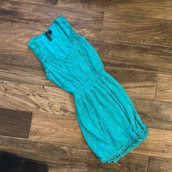 Teal blue dress - Picture 1 of 5